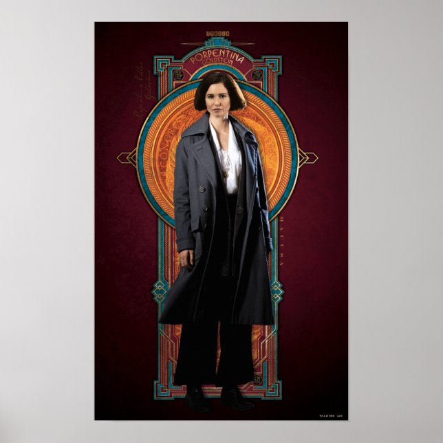PORTENTINA GOLDSTEIN™ Art Deco Panel Poster (Framsidan)