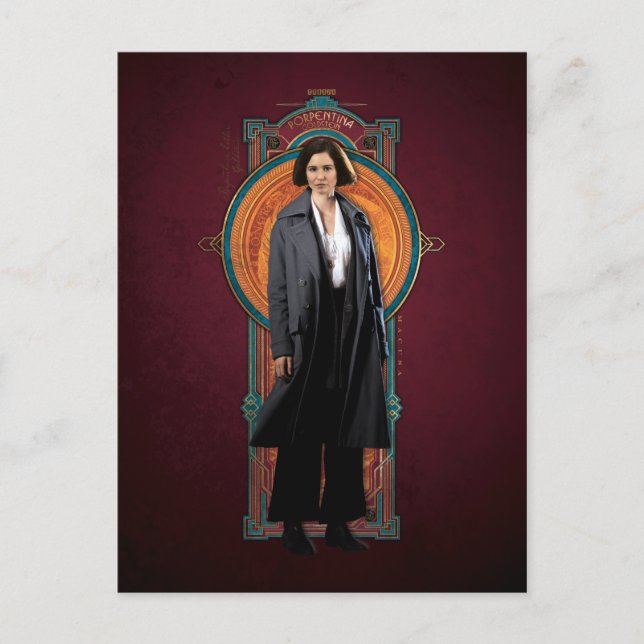 PORTENTINA GOLDSTEIN™ Art Deco Panel Vykort (Framsida)