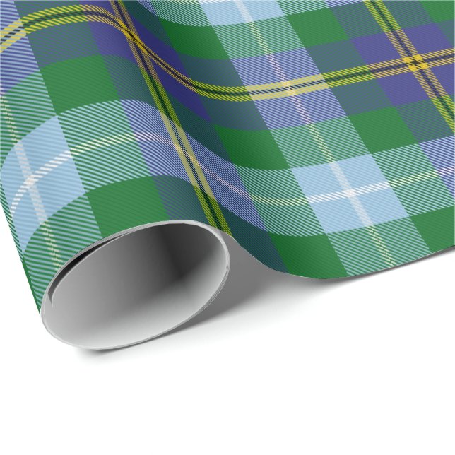 Porteous Klan Tartan Presentpapper (Rullad Hörn)