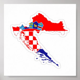 Porter recuerdo de Croacia Poster