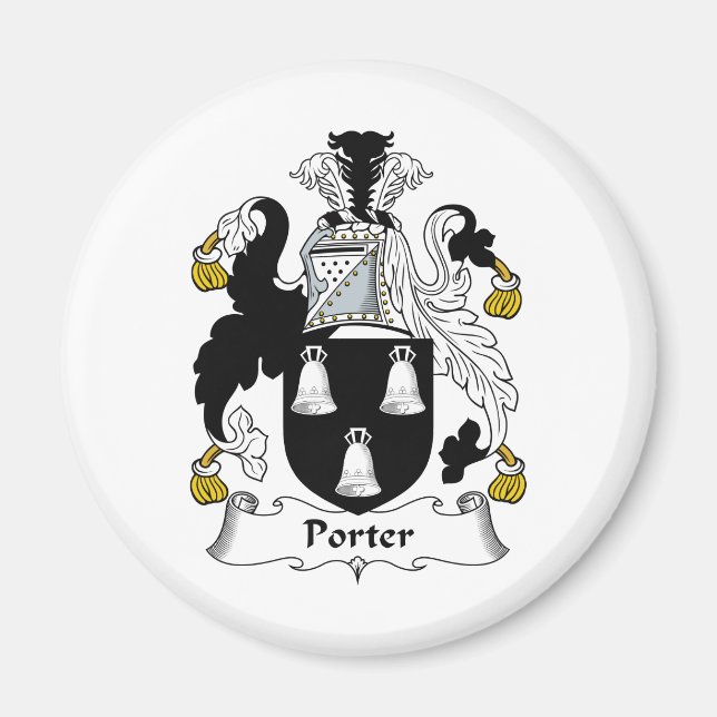 Porterfamilj Crest Magnet (Framsidan)