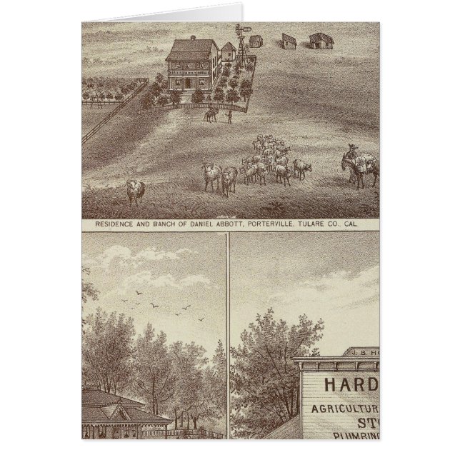 Porterville-bostäder, butik hälsningskort (Framsidan)