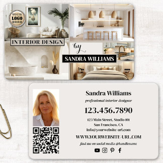 Portfolio Fotocollage Inredningsdesign Visitkort