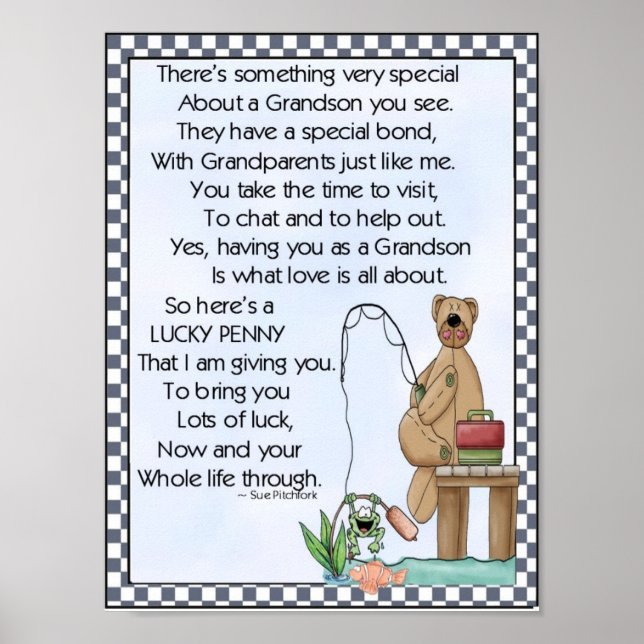 Portfolio-Grandson-Lucky Penny-Glue Penny På Poster (Framsidan)