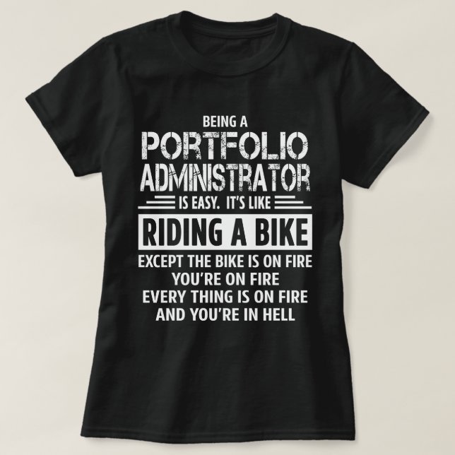 Portföljadministratör T Shirt (Design framsida)