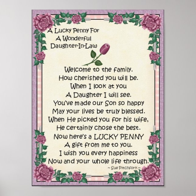 Portföljdokratt-in-law-Lucky Penny-Glue Penny Poster (Framsidan)