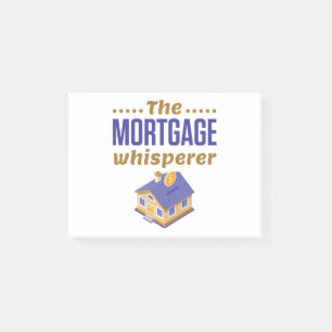 Portgage Whisperer Banker Loan Officer Post-it Block