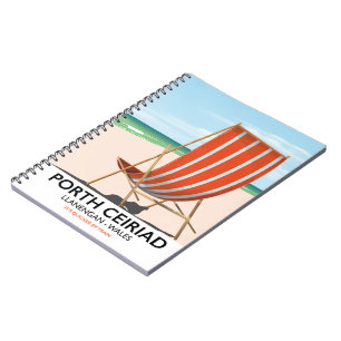 Porth Ceiriad Wales Beach Anteckningsbok