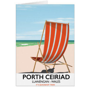 Porth Ceiriad Wales Beach Hälsningskort