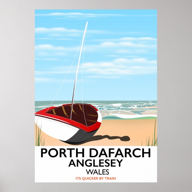 Porth Dafarch, Anglesey vintage reseaffisch Poster (Framsidan)