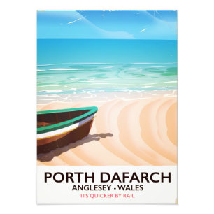 Porth Dafarch, Anglesey walesisk strandaffisch Fototryck
