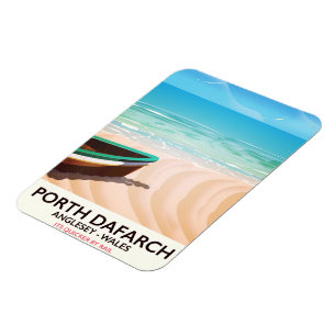 Porth Dafarch, Anglesey walesisk strandaffisch Magnet