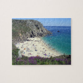 Porthchapel Beach Surfing Porthcurno Cornwall Stor Pussel