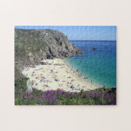 Porthchapel Beach Surfing Porthcurno Cornwall Stor Pussel