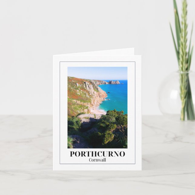 Porthcurno, Cornwall Kort (Framsida)