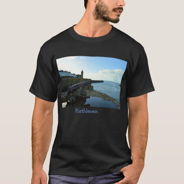 Porthleven Cornwall England T Shirt (Framsida)