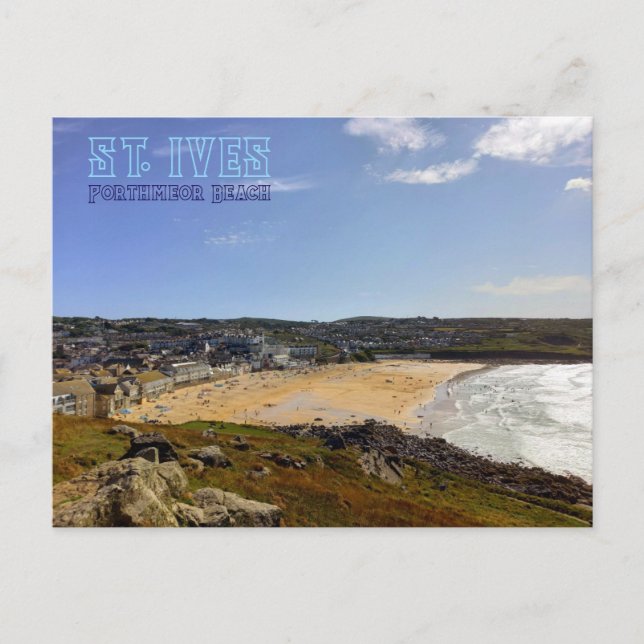 Porthmeor Beach - St. Ives - Cornwall Vykort (Framsida)