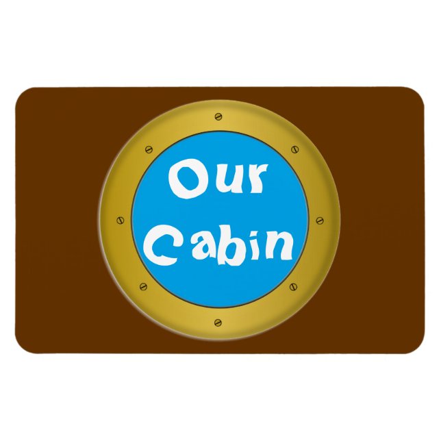 Porthole 2 Stateroom Door Marker Magnet (Horisontell)
