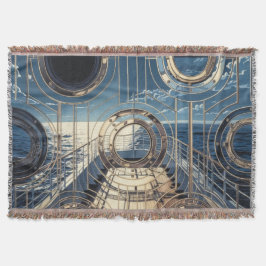 Porthole Nautical Ocean Liner Luxury Art Deco Filt