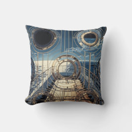 Porthole Nautical Ocean Liner Luxury Art Deco Kudde