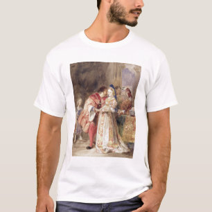 Portia och Bassanio, c.1826 (w/c, brunt bläck, T-shirt