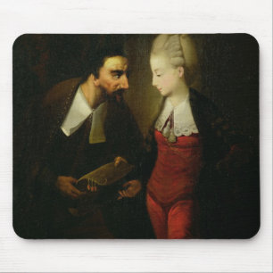 Portia och Shylock från "köpmannen av Venedig" A Musmatta