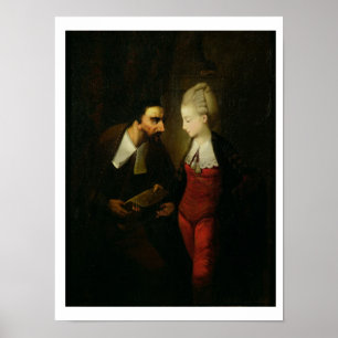 Portia och Shylock från "The Merchant of Venice" A Poster