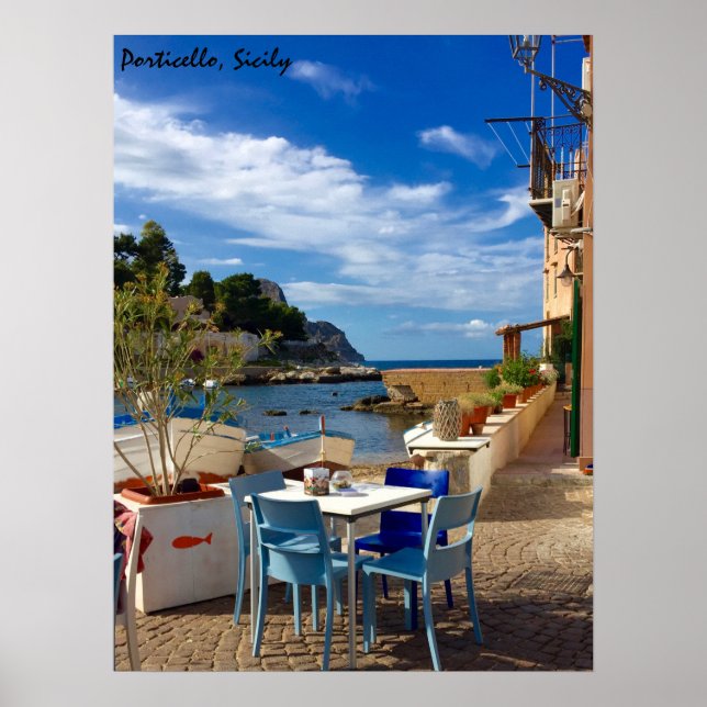 Porticello, Sicilien Poster (Framsidan)