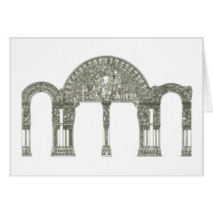 Portico de la Gloria. Santiago de Compostela Hälsningskort