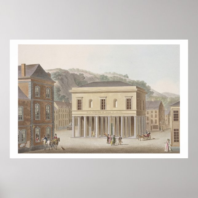 Portico Fontän of Pouhon at Spa, från "Ch Poster (Framsidan)