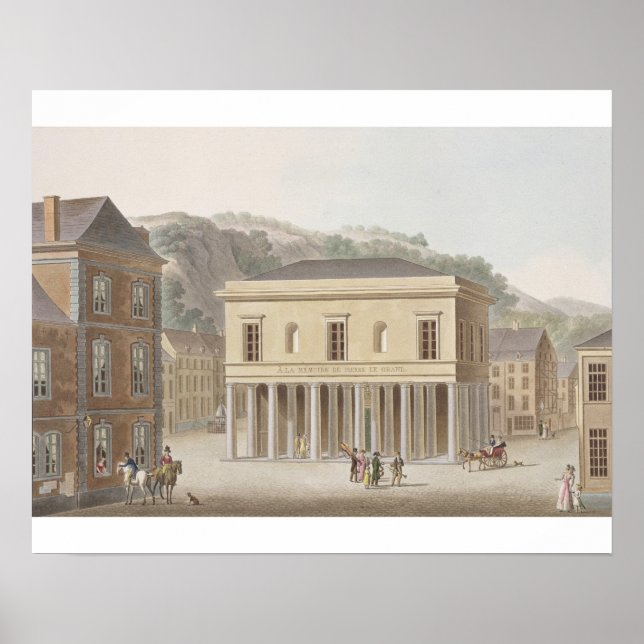 Portico Fontän of Pouhon at Spa, från "Ch Poster (Framsidan)