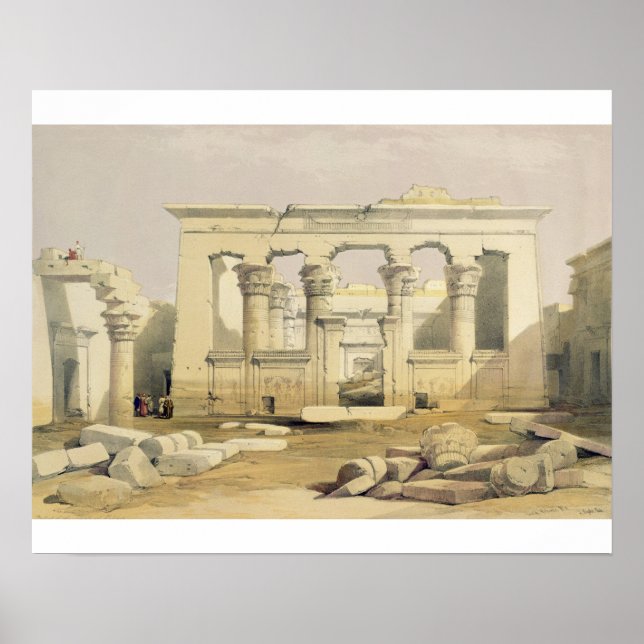 Portico of the Temple of Kalabshah, från "Egypten  Poster (Framsidan)