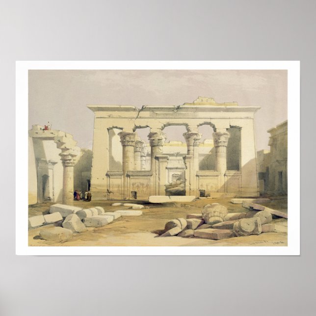 Portico of the Temple of Kalabshah, från "Egypten  Poster (Framsidan)
