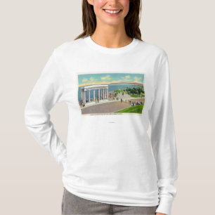 Porticoen över Plymouth sten beskådar av Plymouth T-shirt