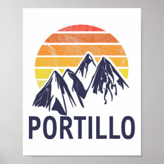 Portillo Chile Sydamerika Ski Resort Snowboardi Poster
