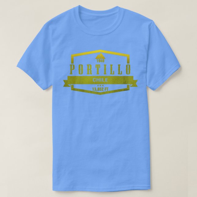 Portillo Ski Resort Chile T Shirt (Design framsida)