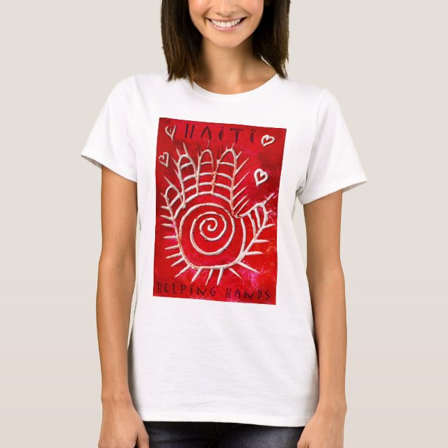 Portionhänder för Haiti Tee Shirt (Framsida)