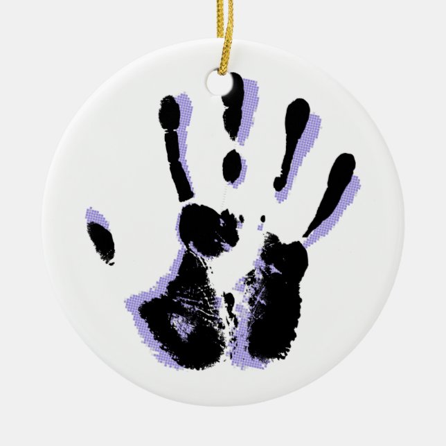 Portionhänderprydnad Julgransprydnad Keramik (Framsidan)