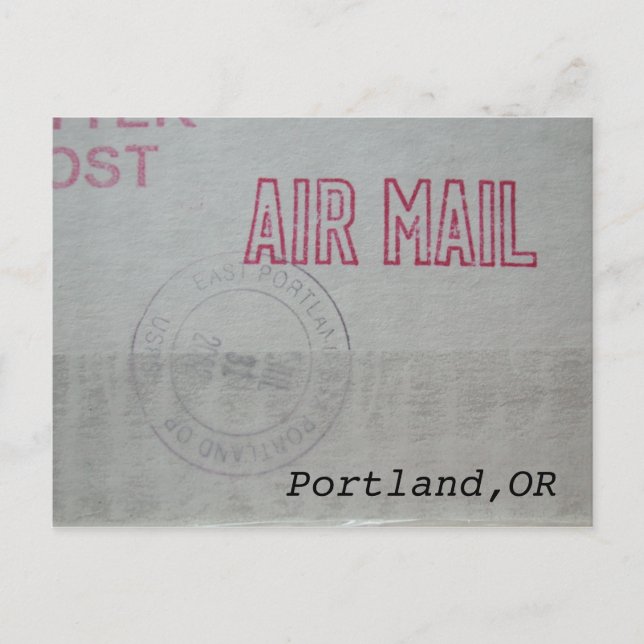 Portland Air Mail Postcard Vykort (Framsida)