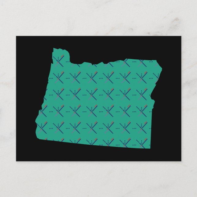 Portland Airport carpet Oregon karta Vykort (Framsida)