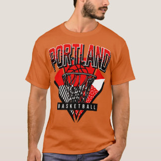 Portland Basketball 90s Throwback T Shirt
