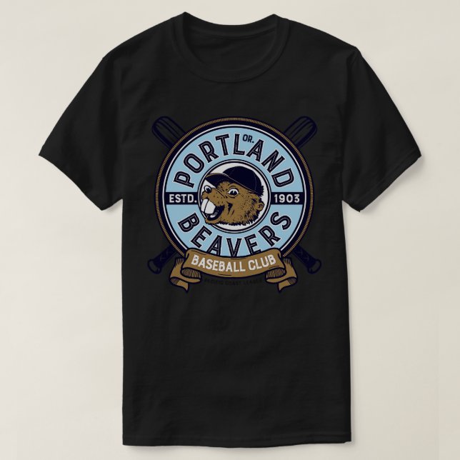 Portland Beavers T Shirt (Design framsida)