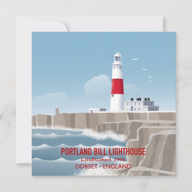 Portland Bill fyr Kort (Framsida)
