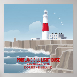 Portland Bill fyr Poster