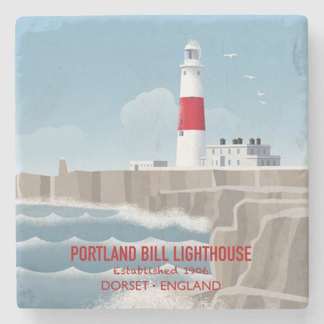 Portland Bill fyr Stenunderlägg (Framsidan)