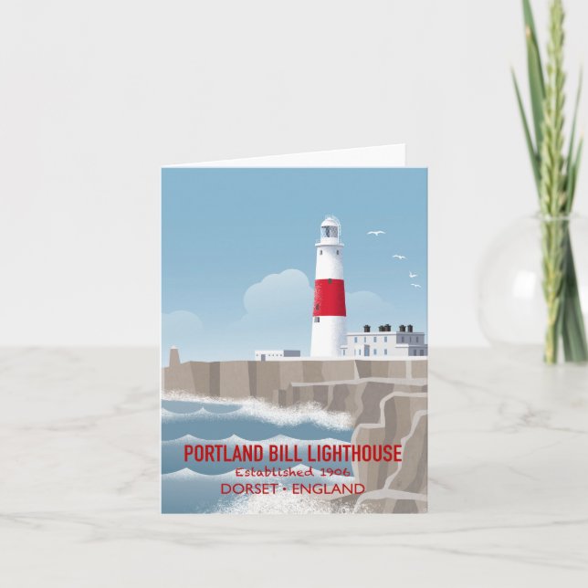 Portland Bill Lighthouse Kort (Framsida)