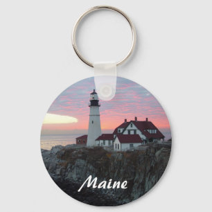 Portland billyktafyr i Maine Keychain Nyckelring