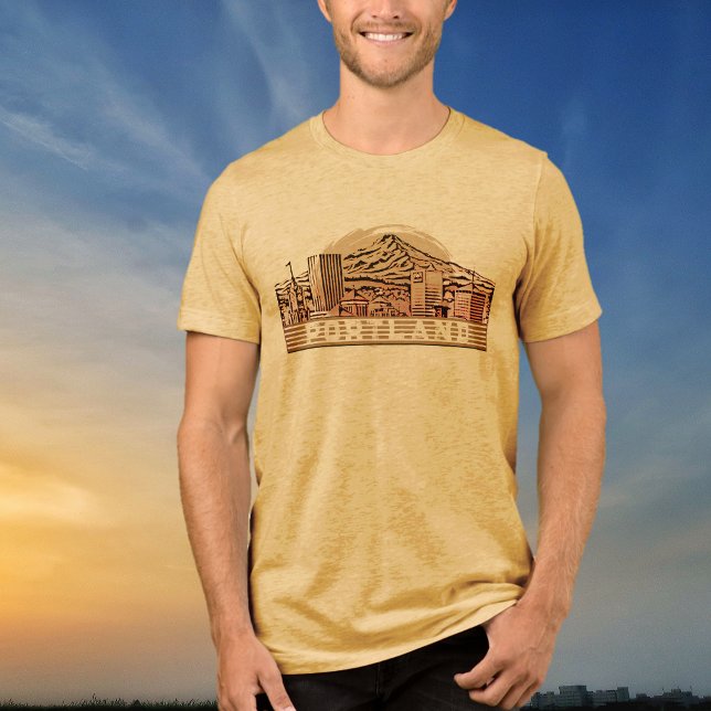 Portland Black Skyline Graphic T-Shirt (Skapare uppladdad)