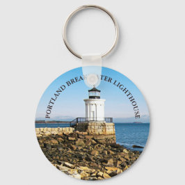 Portland Breakwater Lighthouse, Maine Keychain Nyckelring