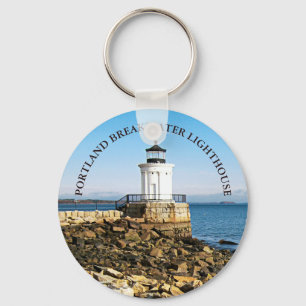 Portland Breakwater Lighthouse, Maine Keychain Nyckelring